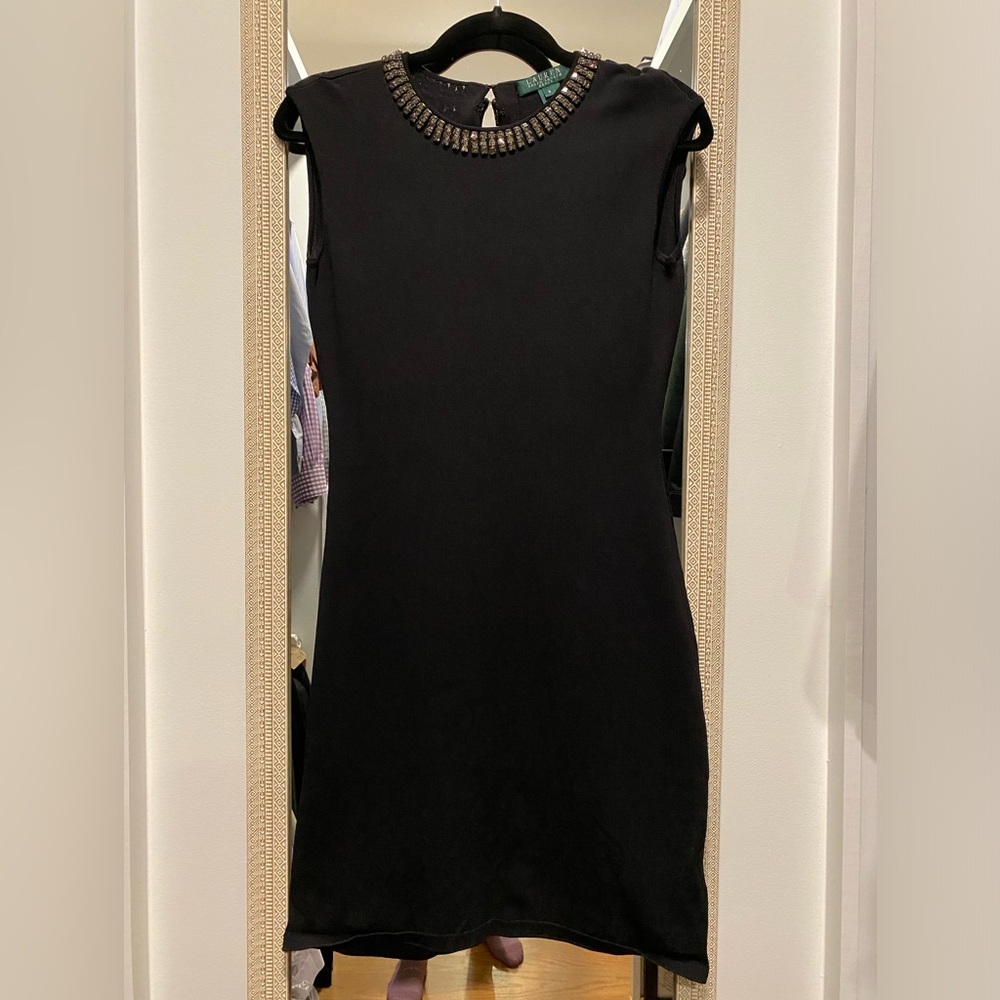 Ralph Lauren black bodycon dress, size small